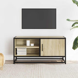 TV Cabinet Sonoma Oak 80x34.5x40 cm Engineered Wood and Metal 848820
