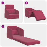 Sofa Bed Wine Red 65 x 80 x 83 cm Velvet 4106651