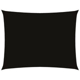 Sunshade Sail Oxford Fabric Rectangular 4x6 m Black 135767