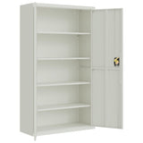 File Cabinet Light Grey 105x40x180 cm Steel 339769
