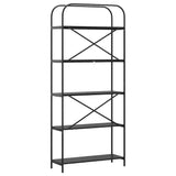 Bookshelf Black Oak 80 x 30 x 183 cm Engineered wood 879833
