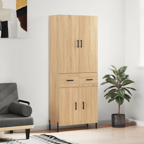 Highboard Sonoma Oak 69.5x34x180 cm Engineered Wood 3198156