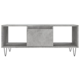 ZNTS Coffee Table Concrete Grey 90x50x36.5 cm Engineered Wood 830592