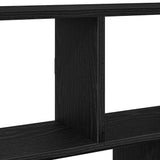 Wall Cube Shelf 12 Compartments Black Engineered Wood 860014