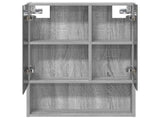 Bathroom Mirror Cabinet with Door Grey Sonoma 50 x 14.5 x 70 cm 889204