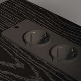 Cabinet with Charging Station Black Oak 76 x 41 x 72 cm 859835