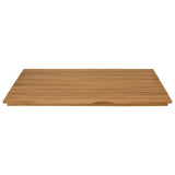 Table Top 90 x 90 x 3.5 cm Square Solid Teak Wood Natural 42033148