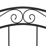 Bed Frame Black Powder-coated metal 120x200 cm Bed Frame 324994
