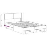 Bed Frame with Storage Concrete Grey 160 x 200 cm 3433781