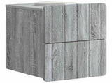 Wall-Mounted Bedside Cabinet Grey Sonoma 33 x 34.5 x 43 cm 898307