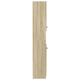 Bathroom Cabinet Sonoma Oak 32x34x188.5 cm Engineered Wood 849656