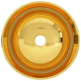 Wash Basin 28x10 cm Ceramic Gold 143490