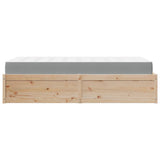 Bed with Mattress 100x200 cm Solid Wood Pine 3281940