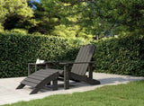 Garden Chair Anthracite HDPE Standard Size Detachable 318646