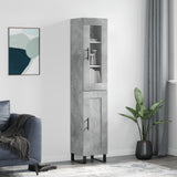 Highboard Concrete Grey 34.5x34x180 cm Engineered Wood 3199517