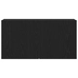 TV Cabinet Black Oak 80x30x41 cm Engineered Wood 862196