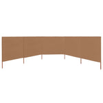 ZNTS 5-panel Wind Screen Fabric 600x160 cm Taupe 47169