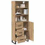 Highboard with Drawer 2 pcs Artisan Oak Engineered Wood 3415988