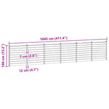 Fence Set 6 pcs 1045 x 186 cm WPC and Aluminium Black 3429416
