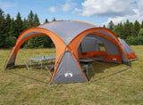 Side Tent with Roof Grey and Orange 410 x 410 x 250 cm 42028683