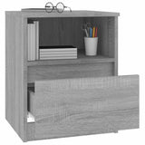 Bedside Cabinets 2 pcs Grey Sonoma 40x40x50 cm Engineered Wood 815819