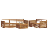 Outdoor Sofa Set 6 pcs Natural Solid Acacia Wood 3373024