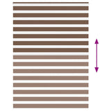 Zebra Blind Brown 155x200 cm Fabric Width 150.9 cm Polyester 4014376