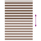 ZNTS Zebra Blind Brown 155x200 cm Fabric Width 150.9 cm Polyester 4014376