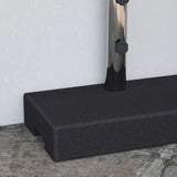 Parasol Base Black Granite, Stainless Steel Standard Parasol Base 45067