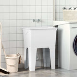 Laundry Tub White 59x41x75 cm Resin 4002799