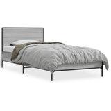 Bed Frame without Mattress Grey Sonoma 100x200 cm 845525