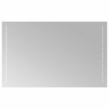 LED Bathroom Mirror Transparent 50 x 80 cm Tempered Glass 42045779