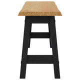 Dining Bench EKAI Black 91.5 x 29 x 45.5 cm Solid Pine Wood 42037009