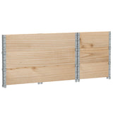 Pallet Collars 3 pcs 100x50 cm Solid Wood Pine 3295370