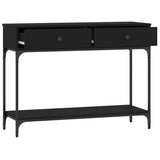 Console Table Black 100x34.5x75 cm Engineered Wood 833393