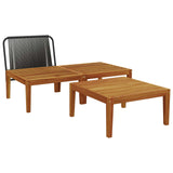 3 pcs Lounge Set Solid Acacia Wood Natural 42022073