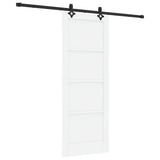Sliding Door ORKDAL White 78 x 202 cm Solid Pine Wood 3333639