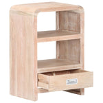 ZNTS Bedside Table 40x30x60 cm Solid Acacia Wood 289632