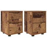Bedside Tables 2 pcs Old Wood 30.5 x 30 x 43 cm Engineered Wood 888814