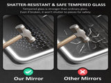 80 x 60 cm Bluetooth Bathroom Mirror - Silver-Tone T3398P343305