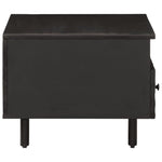 Coffee Table Black 80x54x40 cm Solid Wood Mango 356832