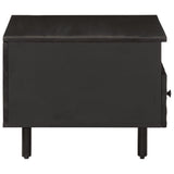 Coffee Table Black 80x54x40 cm Solid Wood Mango 356832