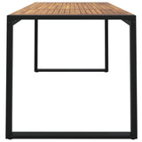 Garden Table Brown Solid acacia wood Medium Durable 319516
