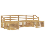 Sofa Sets 6 pcs White Solid Acacia Wood 3392289