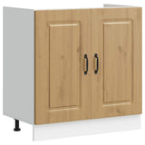 Sink Base Cabinet Kalmar Artisan Oak 80x46x81.5 cm Engineered Wood 853456