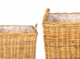 Planter Basket GENDT 2 pcs Natural Brown Kubu Rattan 42020970