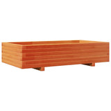 Garden Planter Wax Brown 110x60x26.5 cm Solid Wood Pine 847350