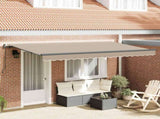 Retractable Awning Beige 400 x 200 cm Fabric 3329862