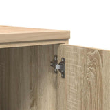 Garage Storage Cabinet Sonoma Oak 40x51x85 cm Solid Wood Pine 860564