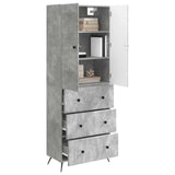 Cabinet Set 2 pcs Concrete Grey 66 x 34.5 x 90 cm 3416883